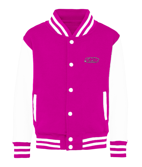 DMK – Kids Varsity Jacket Pink/White