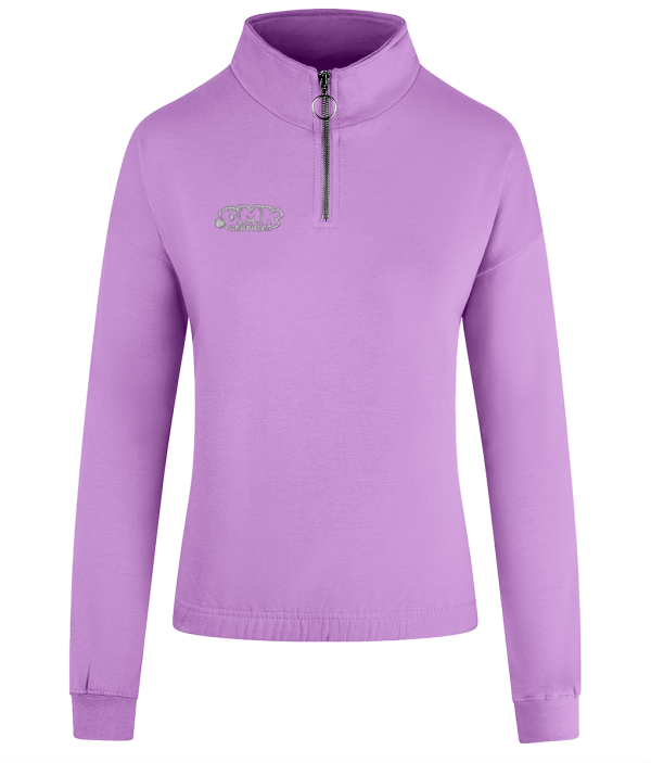DMK BROTHERS Women's Cropped 1/4 Zip Sweat