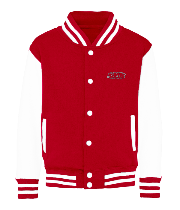 DMK -  Kids Varsity Jacket Red/White