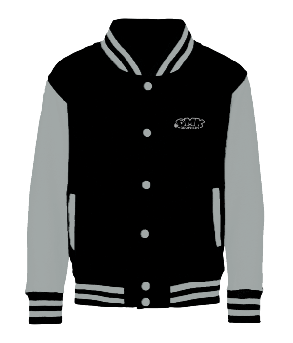 DMK – Kids Varsity Jacket Black/Grey