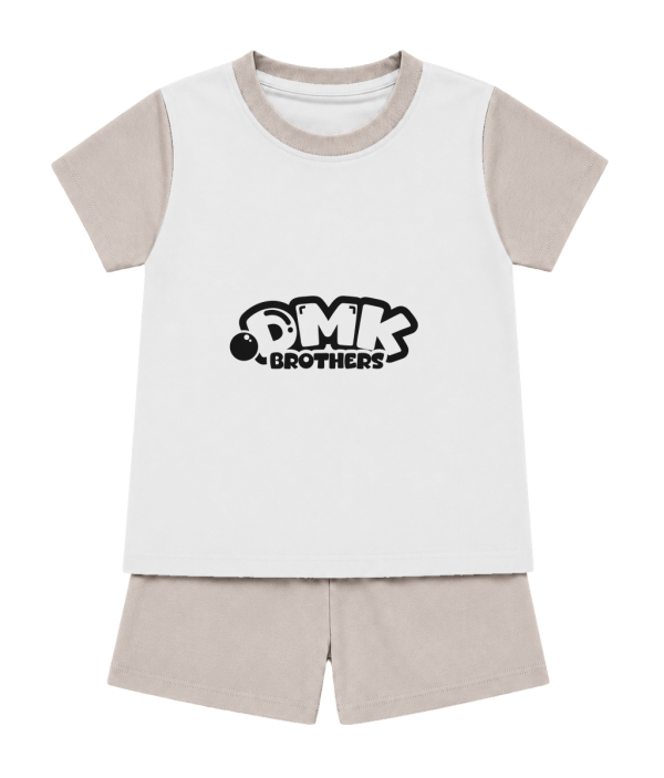 DMK BROTHERS Youth Minimalist Lounge & Sleep Set - Stone