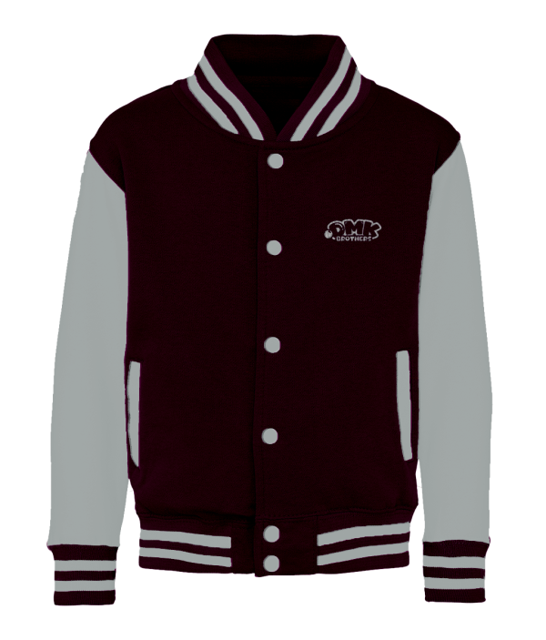 DMK -  Kids Varsity Jacket Black/White