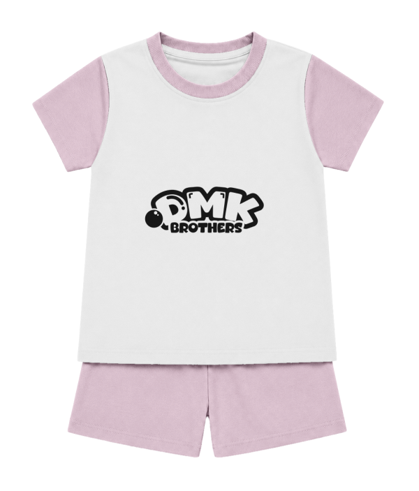 DMK BROTHERS Youth Lightweight Summer Sleepwear Set - Pink